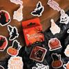 46pcs Halloween Series Sticker Decorative Gift DIY Scrapbooking Collage Materials Creative Stationery Background Paper