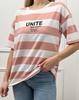 Полосатая футболка с надписью ISSA Plus