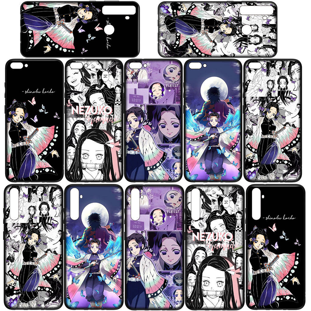 Phone Case for Samsung Galaxy S24 S23 iPhone 15 14 Xiaomi Redmi Note 13 12 11 8 10 9 Pro Max X XR OPPO A15 Huawei Kochou Shinobu Demon Slayer Cover
