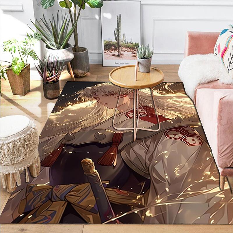 Sesshomaru Rug Floor Mat for Living Room or Bedroom Soft and Comfortable Carpet a Gift for Birthday and Holiday.SFF0917131