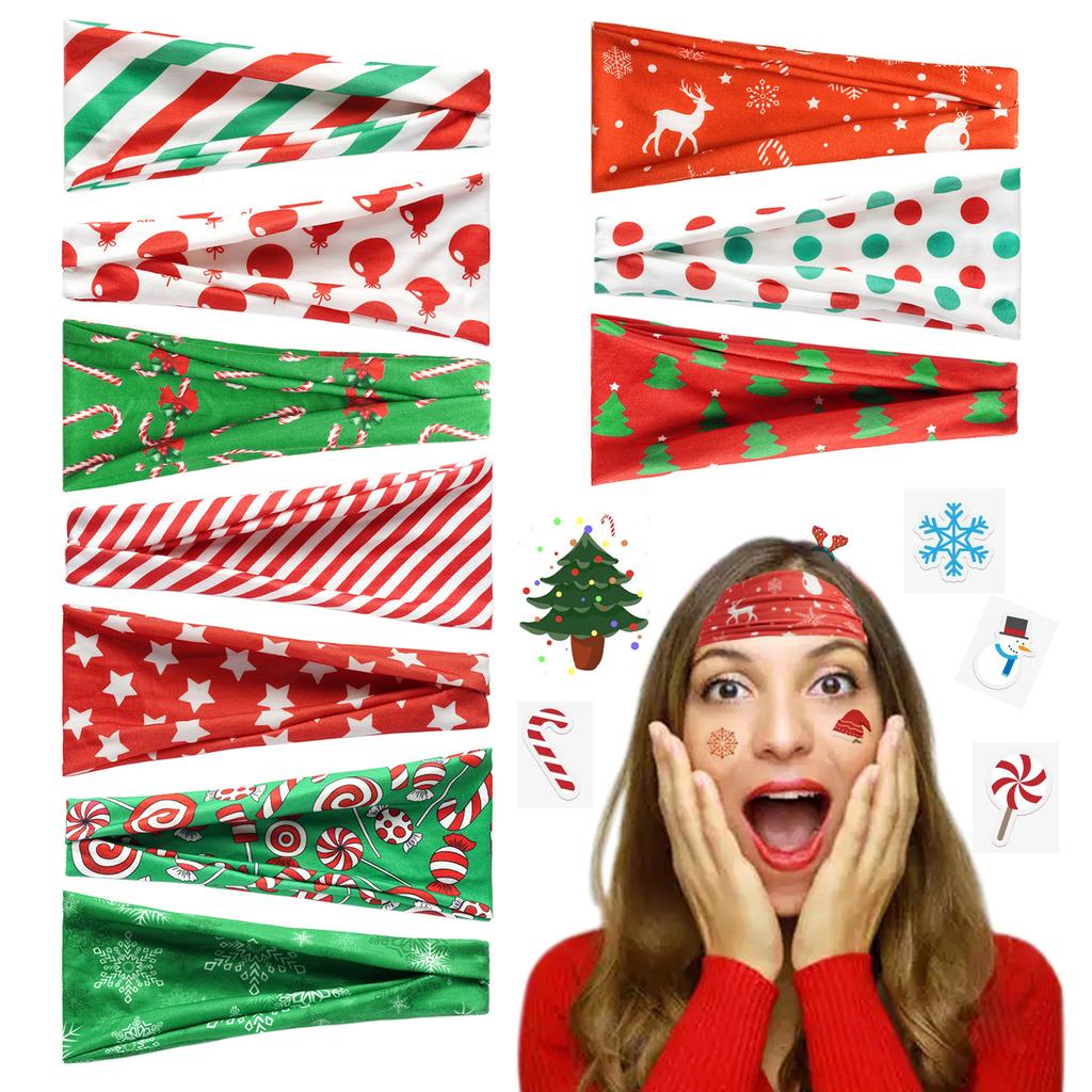 1Pc Headband Christmas Decorations Sports Headband Breathable Elastic Hair Accessories