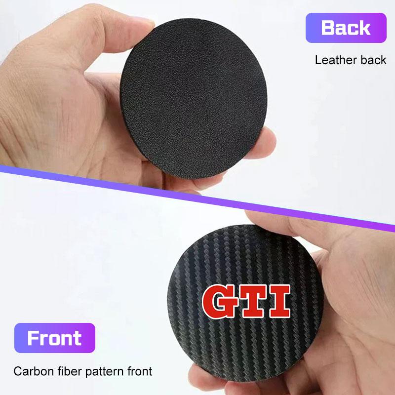 XMZSA1 Non slip Car Coaster Pad Accessories For VW Volkswagen GTI R Polo Tiguan Passat B6 Golf 3 5 6 7 mk3 Water Cup Bottle Holder Mat