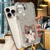 Phone Case: 2D flat, suitable for iPhone 18, 17, 16, 15, 14, 13 Pro transparent corner protection case, only paw waving, Christmas and Halloween gifts
