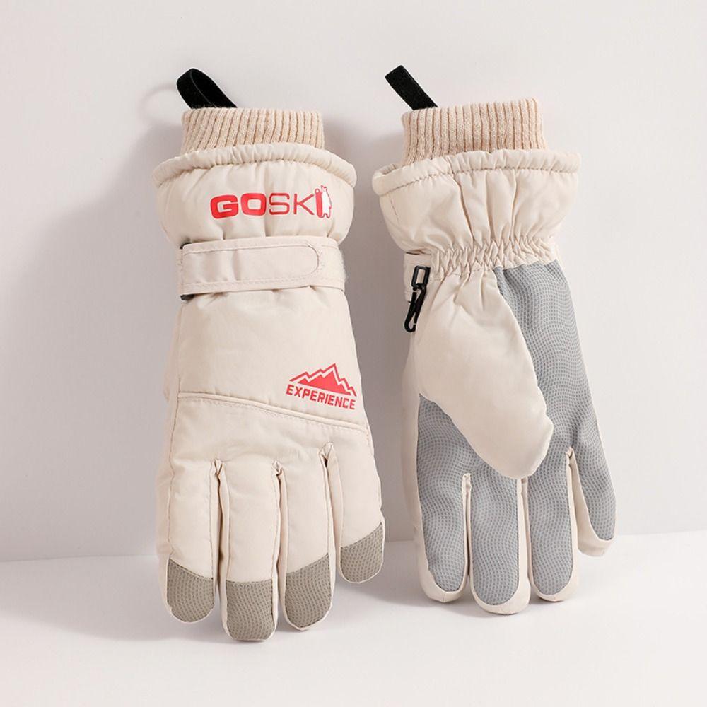 Keep Warm Skiing Gloves Windproof Cycling Mittens Elastic Snowboard Gloves Female/Girls