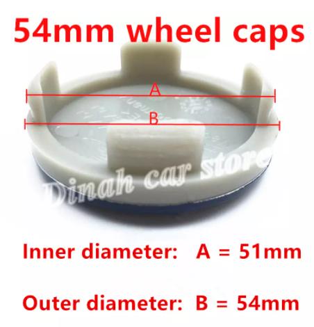 KLYD4 NEW 4pcs 3D for 54mm 56mm 60mm 68mm Ford Car emblem Wheel hub Center Cap Badge covers sticker Decal styling auto Accessories