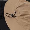 Unisex trendy solid-color round-top drawstring hat, perfect for street style and outings, with adjustable size for larger head circumferences,