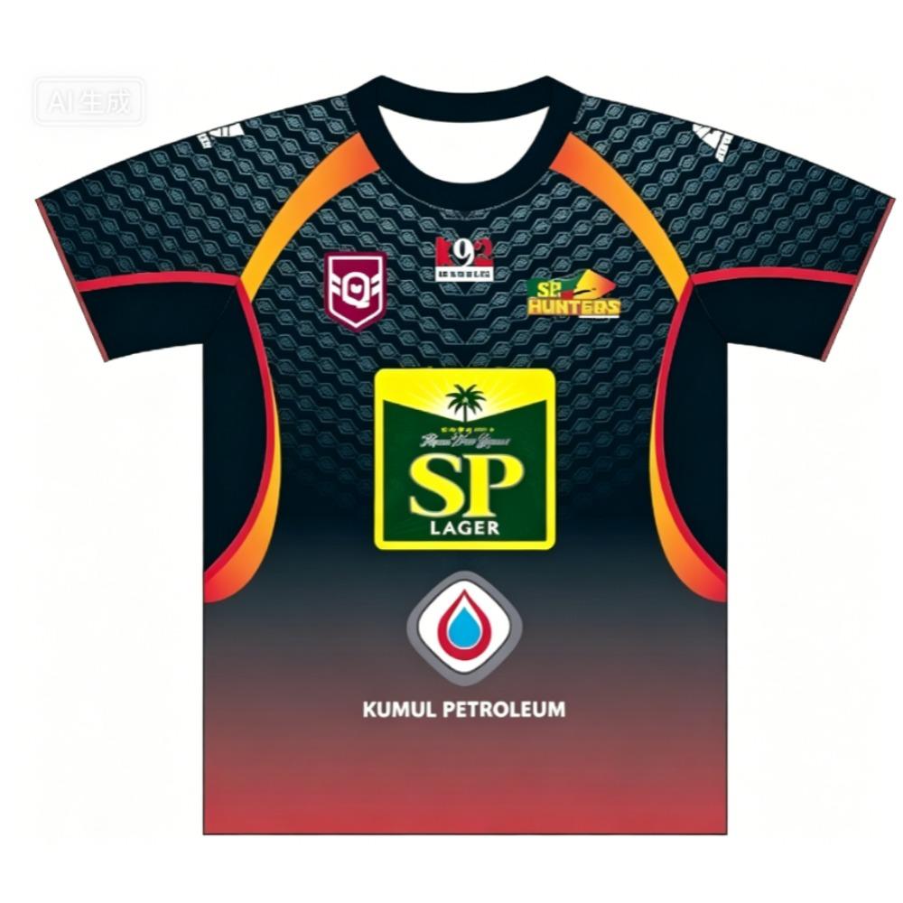 2026 Новая футболка-поло SP Hunters Kumul Petroleum с круглым вырезом, регбийка, matching family, Y2K, подходит для повседневной носки и тренировок