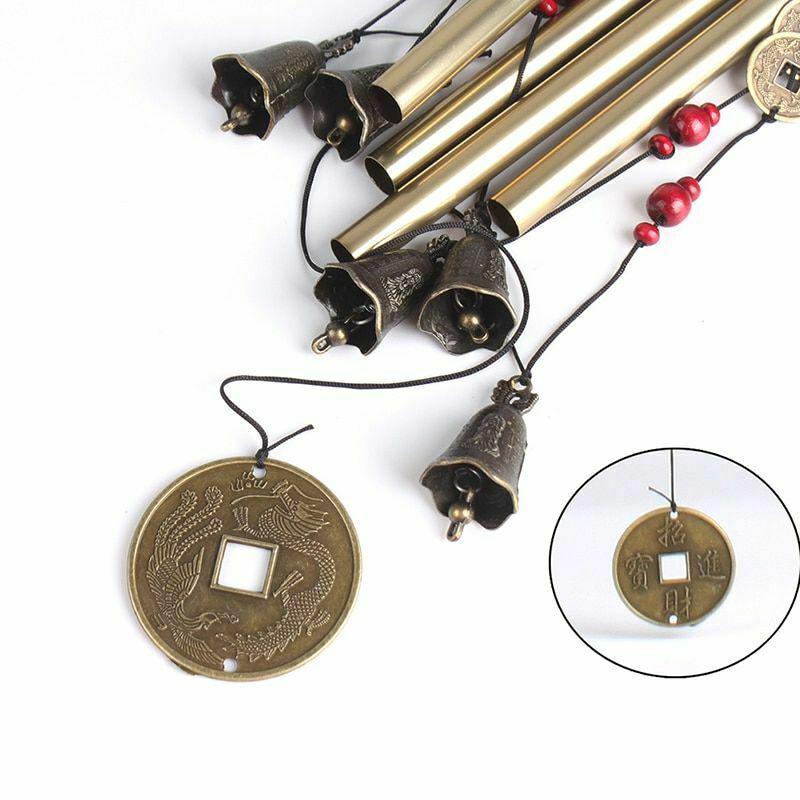 Уличная жизнь Ветер Музыка Двор Сад Трубки Колокольчики Медь Домашнее Ремесло Декор Подарки