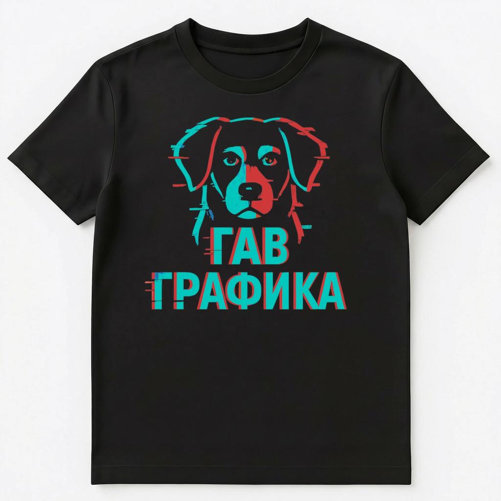 Bark Dog Funny Russian Unisex T-shirt Tops Tees Unisex