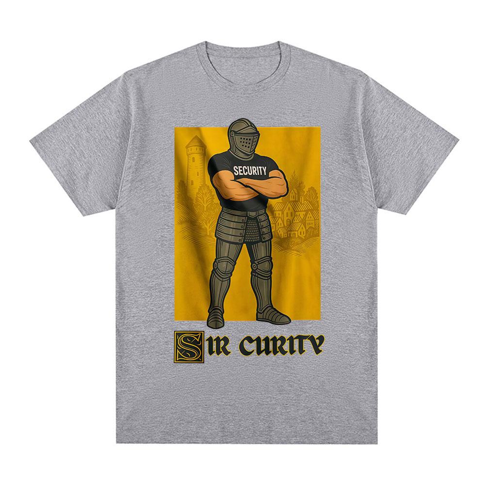 Sir Curity Funny Knight Meme Graphic Tshirts Unisexs Women Clothing Cotton Casual Oversized Short Sleeves T Shirts Streetwear
