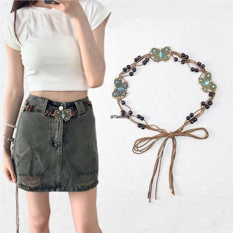 Bohemian Butterfly Waist Belt & Dress Accessory - Xinjiang, Tibet, Sichuan, Yunnan Style