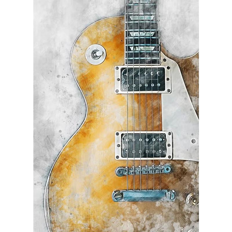 Акварель Искусство Музыкальный Инструмент Плакаты Саксофон Скрипка Виолончель Гитара Фортепиано Печать на Холсте Картины Каудрос Настенное Искусство Домашний Декор