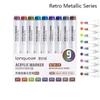 Quick Drying Acrylic Marker Pen 9-Colors Art Watercolor Pen Professional Colour Pen  Graffiti