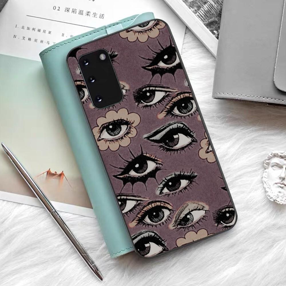 Жуткий Страшный Чехол для Телефона с Рисунком Красного Глаза Для Samsung S 9 10 20 21 22 23 30 23 24 Plus Lite Ultra FE S10lite Fundas