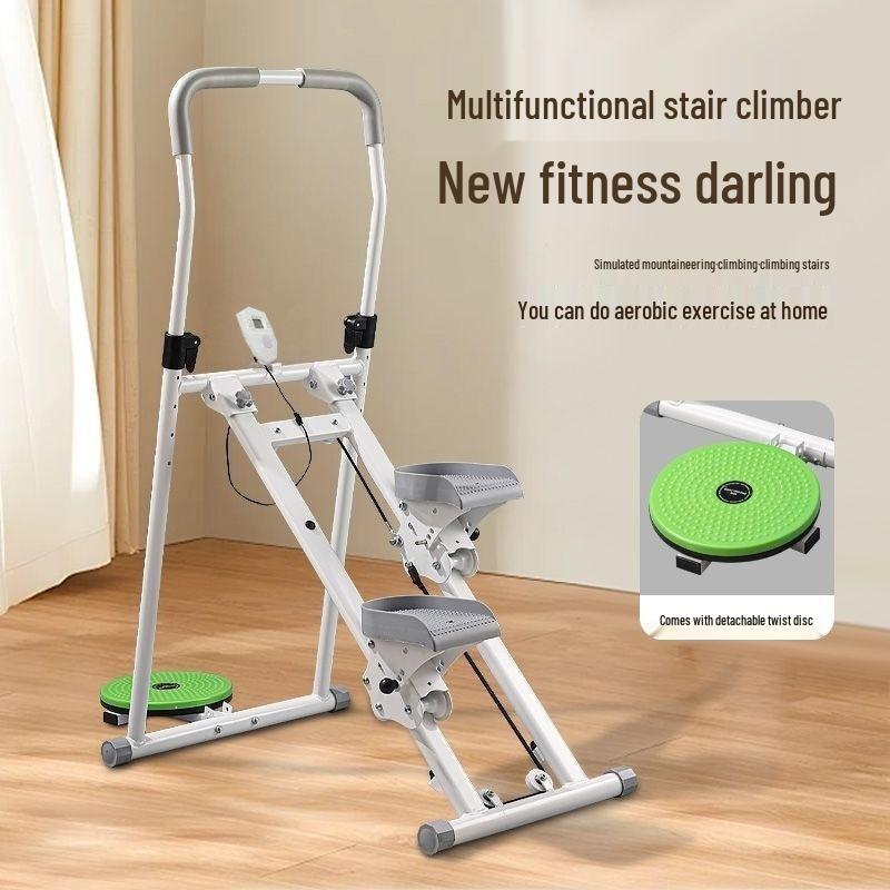 Складной комнатный лестничный тренажер: Многофункциональный тренажер для тренировок на наклонной поверхности и сжигания жира.