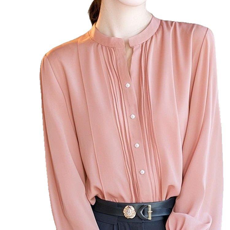 Chiffon Long Sleeve Women's Blouse - Early Autumn 2025 Chic, Trendy Design