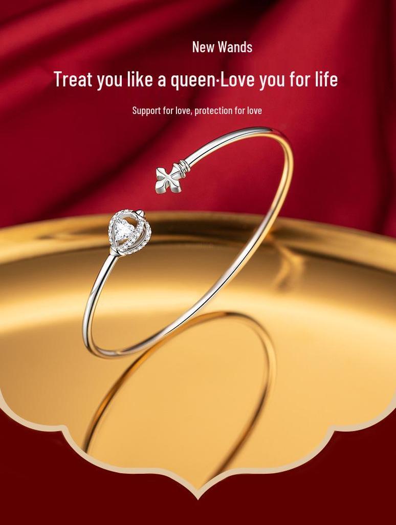 Браслет из серебра 925 пробы с сердечком и колесом обозрения: Элегантный, Модный и Универсальный для Женщин