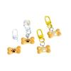Sweet Puppy Paw Bone Keychain - Cute and Stylish Backpack Accessory for Couples and Students