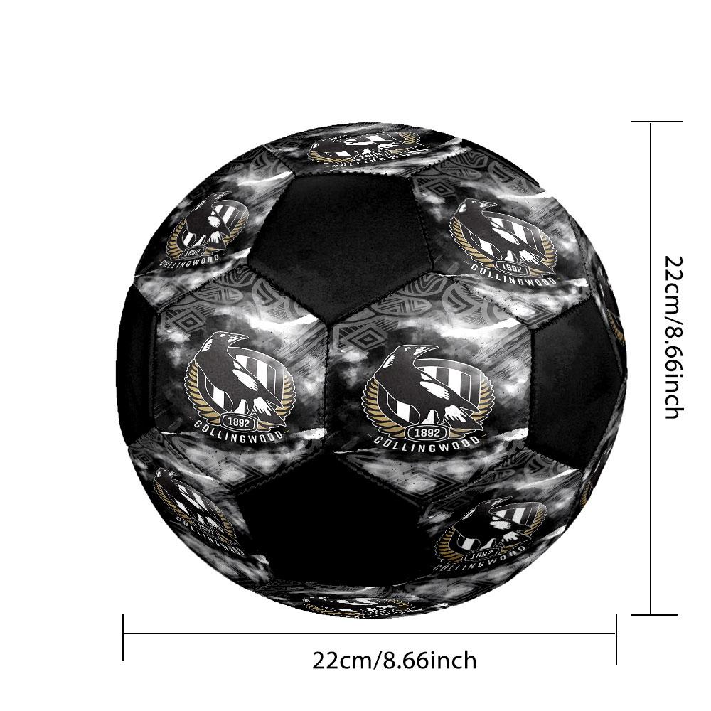 1pc Collingwood Football Club Soccer Ball Size 5 Indoor Soccer Ball Fashion Colorful Backyard Game - Great For Sports Fans Gift HE4