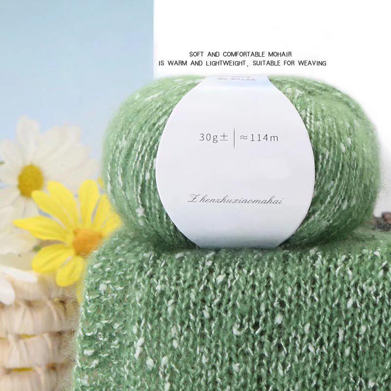30г/моток Жемчуг Ручная работа Кашемировая шерсть Свитера Южноафриканский Мохер Пони Ремесла Толстая нить Шарф Мохеровая пряжа Сделай сам