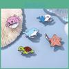 Unique Ocean Animal Series Brooches Featuring Stylish Starfish Pufferfish Turtle And Whale Designs