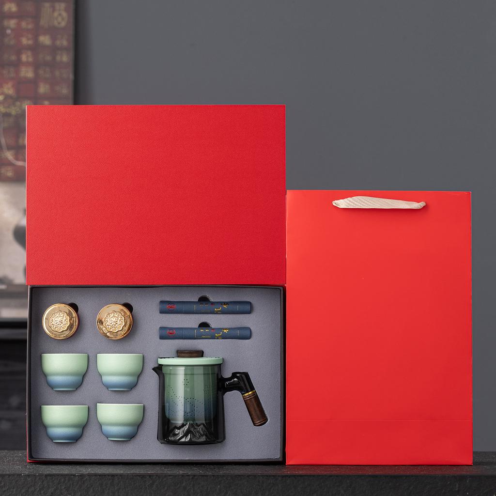 Forbidden City merchandise tea set high-end business gifts red gift box company annual meeting gifts for foreigners