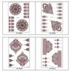 Water Transfer Decals Body Art Sticker Indian Lace Tattoo Henna Tattoo Stickers Temporary Tattoo