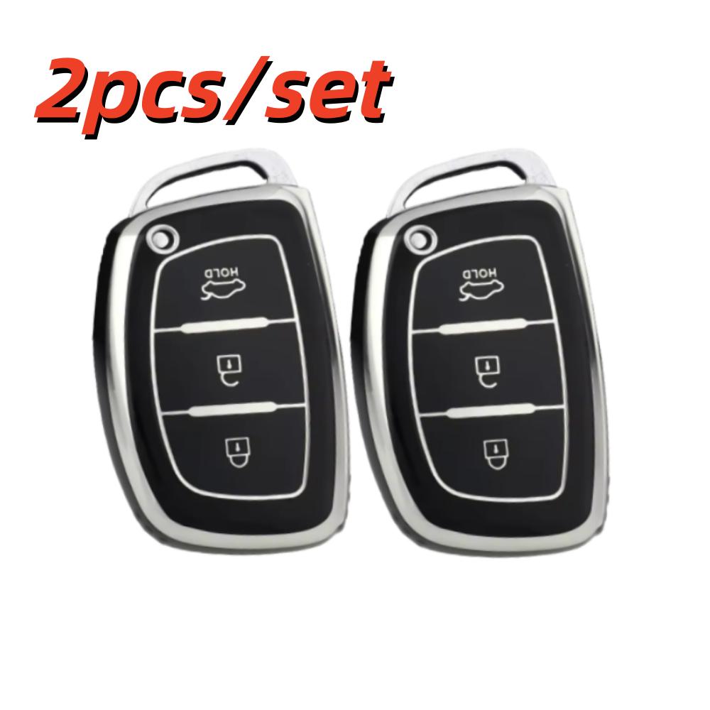 2 шт. Чехлы для корпуса автомобильного ключа для HYUNDAI IX35 Tucson 2013 2014 2015 2016 Чехлы для брелока