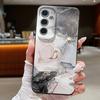 Роскошный чехол с мраморным узором для Samsung Galaxy S25Edge S26 S24 S23 S22 Ultra S26 Plus S25 FE, мягкий, с кожаной текстурой, TPU, чехол для телефона