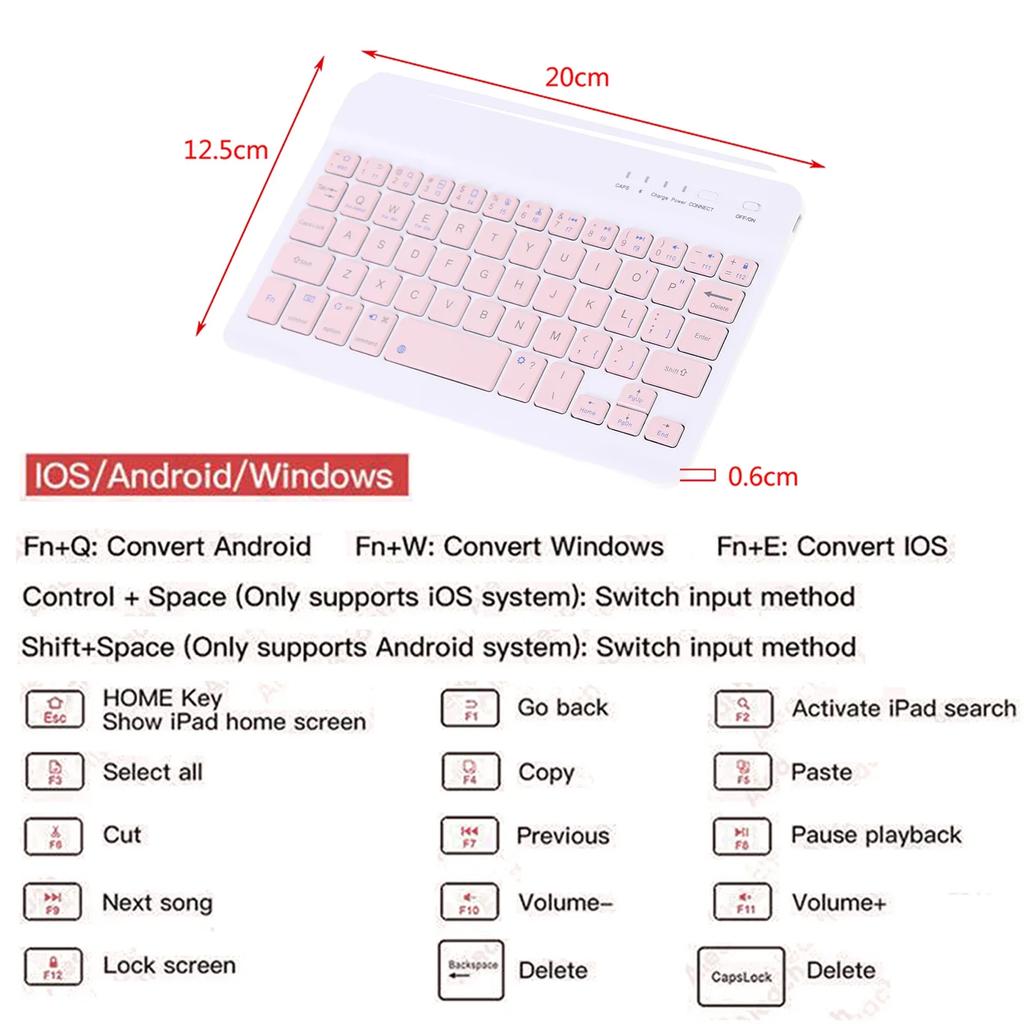 Bluetooth Keyboard and Mouse For IPad Xiaomi Samsung Huawei Phone Tablet Slim Mini Wireless Keyboard