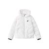 Fleece Hooded Casual Long Sleeve Down Jacket Women Outerwear Standard-White F51W348919B-WT