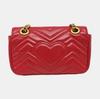 [Pre-Owned] Gucci GG Marmont Matelassé Mini Bag 'Red' - Excellent #16GZZVB