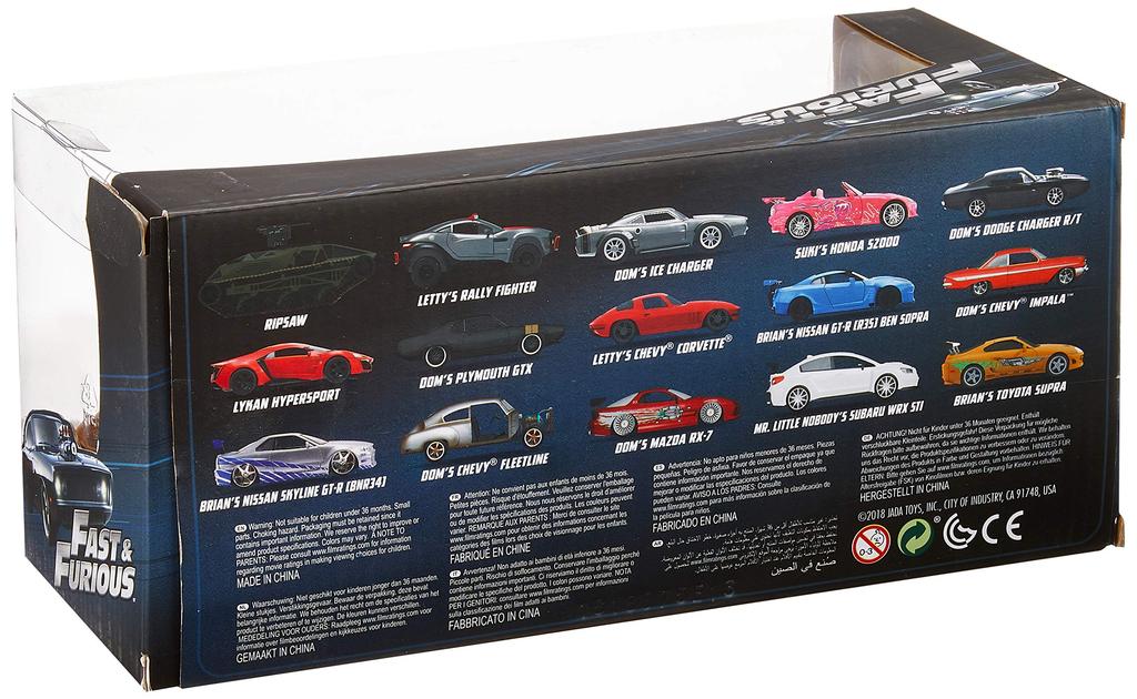 Jada ИГРУШКИ Мини-машинка Размер MAZDA Форсаж 1/24 ФОРСАЖ RX-7 Доминика &