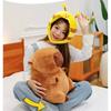 Cute Adorable Capybara Plush Toy With Bee Hat Perfect For Birthday Gifts And Collecting