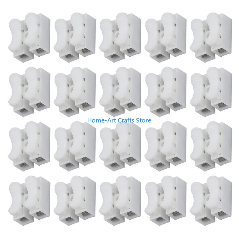 Y3NA Pack Of 20 Press Fit Electrical Terminals Connectors Suitable For Easy Wire Connection Home Circuit Upgrades