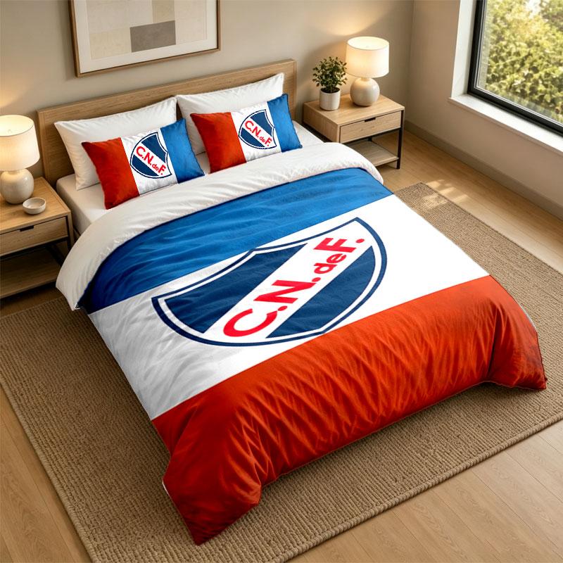 3Pcs Bedding SetNacional De F Tbol Soft Bed Sheet and Two Pillowcases Home Bedroom Decor