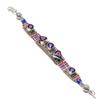 Red Coral Lapis Lazuli Bracelet Handmade Boho Tibetan Nepali Jewelry 7" NBB 3402
