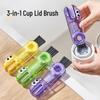 3-in-1 Multifunctional Cleaning Brush Set: Cup Lid, Crevice, Straw & Insulated Cup Brush