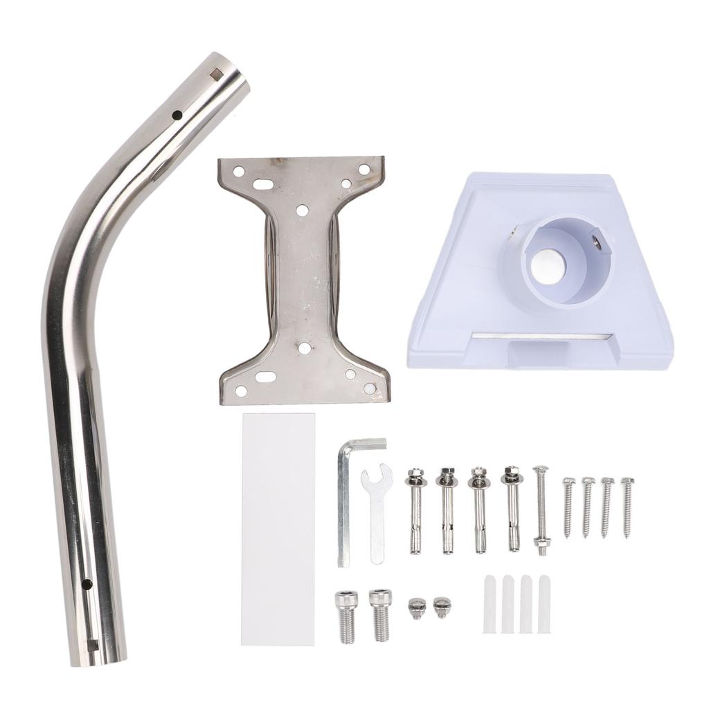 Комплект для крепления спутникового оборудования, белый ASA, нержавеющая сталь, устойчивая к погодным условиям, регулируемая на 88 градусов, длинная настенная установка для спутникового оборудования