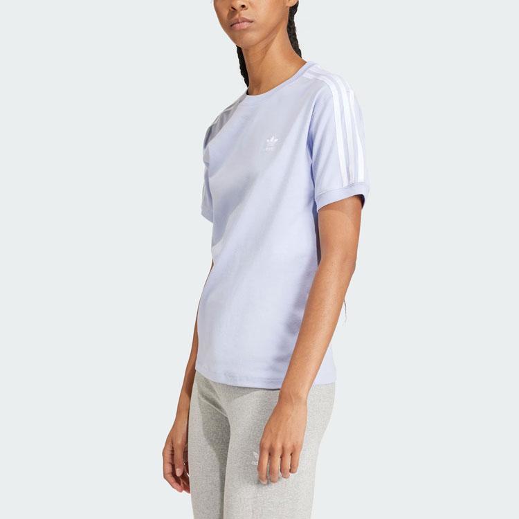 Adidas Originals Drop Shoulder Sleeve T Shirt Women's Light Purple IR8052