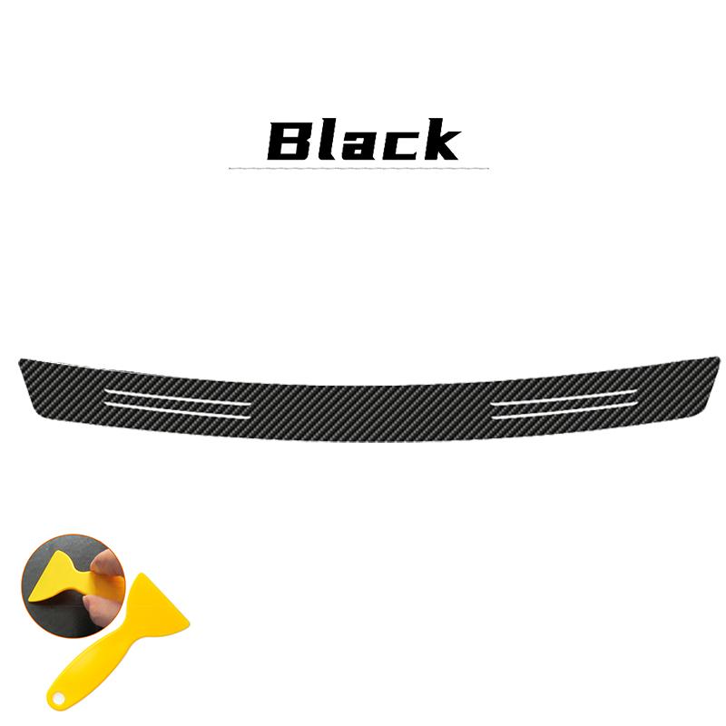 nlvc3 Carbon Anti Scratch Threshold Bumper For Mitsubishi Outlander 3 Ralliart Car Rear Trunk Protector Strip Sticker Car Accessories