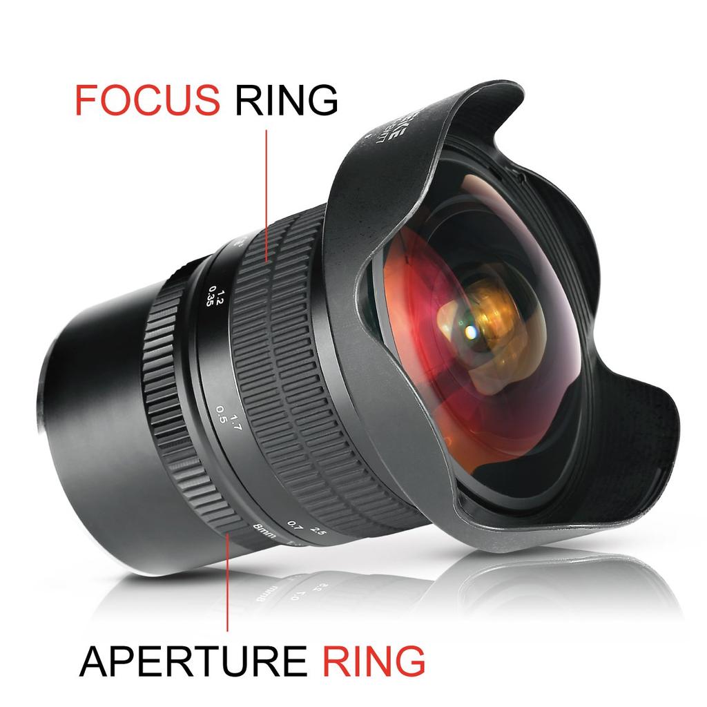Meike Interchangeable Lens Fisheye Lens MK 8mm for Micro Four Thirds with Japanese Instruction Manual 19840005 F3.5
