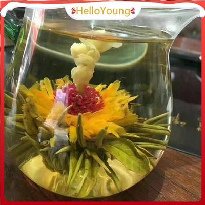 16 видов чая из ручных цветов, чайные шарики из цветов, цветочный чай 130 г