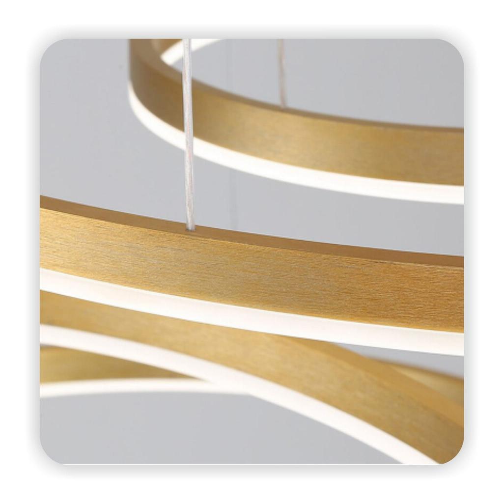 WiFi Tuya 40cm LED Gold Hanging Ring Circle Lamp