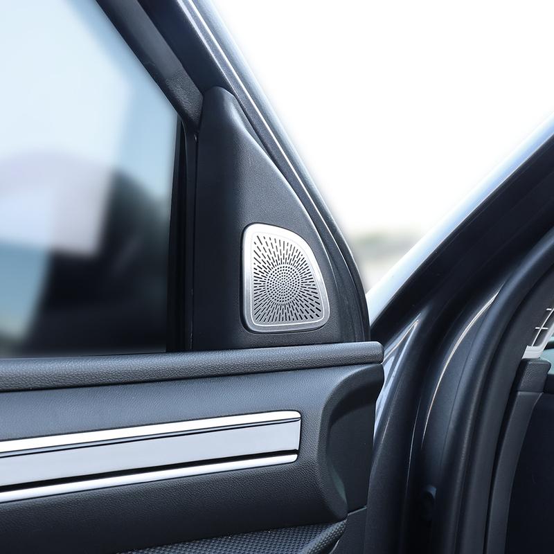 Interior Accessories For Hyundai Tucson NX4 -2026 Stainless Steel A-Pillar Audio Speaker Black Cover Trim LHD