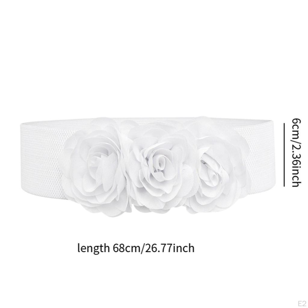 Эластичный пояс для женщин с цветочным узором