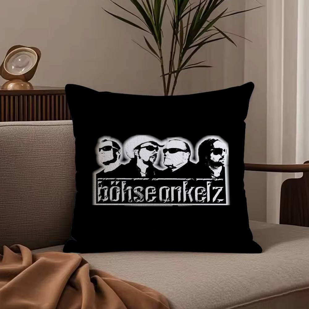 Rock B-Bohse o-Onkelz Наволочка Противопылевой клещ Наволочка Невидимая молния шелковистый короткий плюш Чехол на подушку для дивана