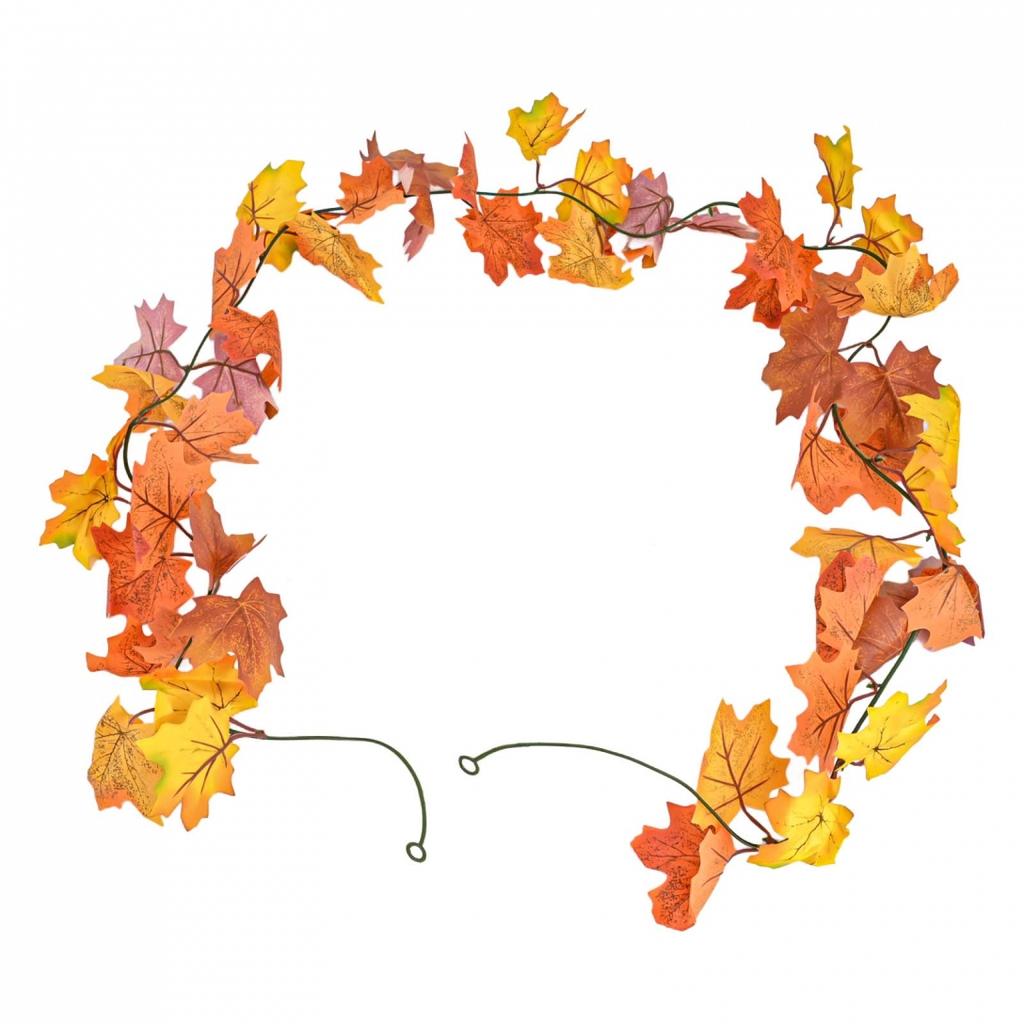Autumn Leaf Garland Fall Decoration Maple Leaf Vine Indoor And Outdoor Use