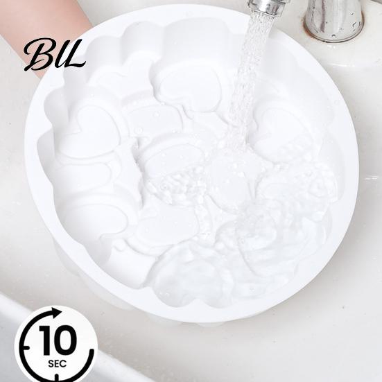 Smooth Release Cake Pan Silicone Mold Flexible Food Grade Baking for Oven And Freezer Safe Non-Stick Heart Shape Dessert Mousse Cookies Jelly