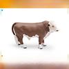 Pvc Farm Cow Long Horned Bull Yellow Cattle Model For Kids Learning Toy And Home Decoration